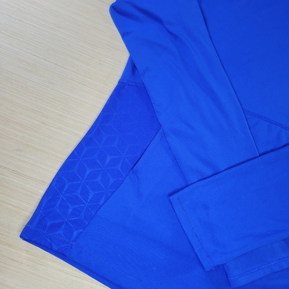 Xersion Quick-Dri Blue Hooded Long Sleeve Athletic Top Small - Picture 4 of 9